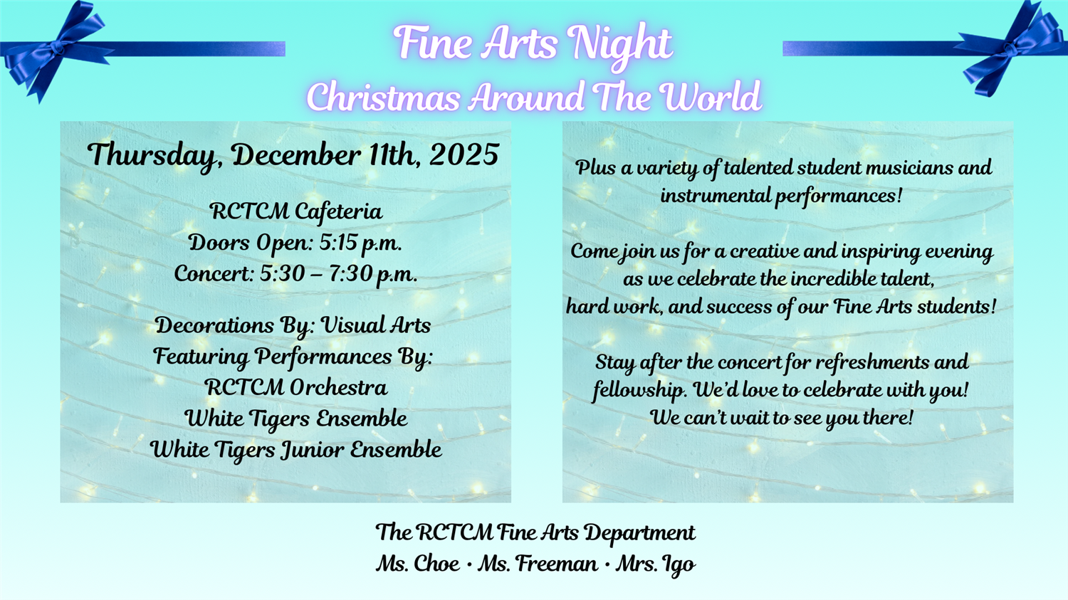 Fine Arts Night 2025